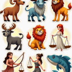 Zodiac Signs - Sticker Sheet v17